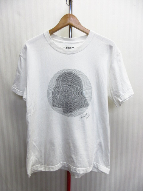 SILAS サイラス×スターウォーズ ダース・ベイダー Tシャツ メンズM 白Tシャツ キャラクターTシャツ 映画 ムービーTシャツ コラボ07021拍卖
