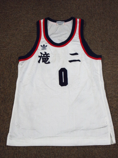 アディダス 80s90sヴィンテージ タンクトップ メンズO XL LL バスケットボールシャツ ユニフォーム メッシュシャツ 滝川第二高校07043拍卖