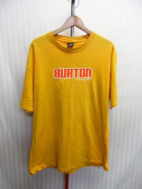 BURTON バートン 90sヴィンテージ Tシャツ メンズXL LL スノーボード スケボー スケーター 半袖カットソー クルーネックシャツ 07102拍卖