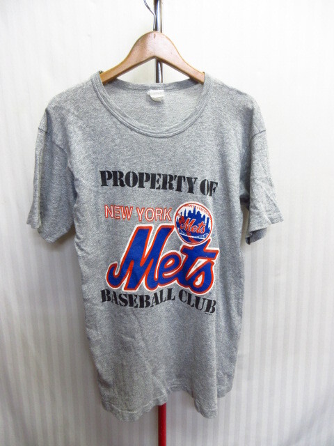 USA製 ニューヨーク・メッツ 80sヴィンテージ Tシャツ ユニフォーム メンズ半袖ゲームシャツ ベースボールジャージ アメリカ製07152拍卖