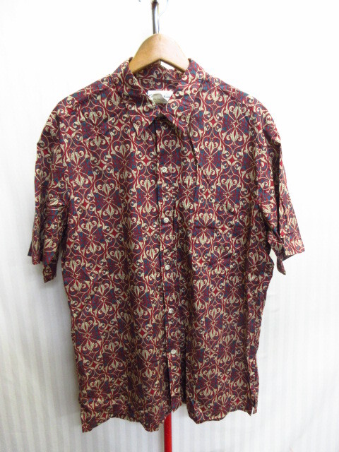 USA製 トリ・リチャード 80s90sヴィンテージ アロハシャツ メンズXL LL 総柄シャツ ハワイアンシャツ 襟付き半袖カットソー 07181拍卖