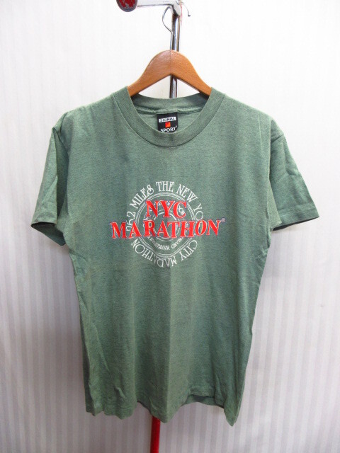 USA製 ニューヨーク シティ マラソン 90sヴィンテージ Tシャツ メンズM ランニングシャツ ジョギング アメリカ製 半袖カットソー07232拍卖