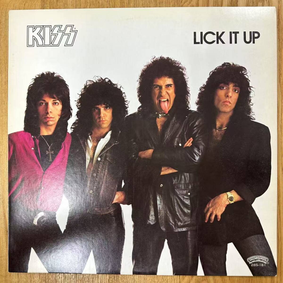 ★・希少下敷き ステッカー 帯付 Rock LP / 地獄の回想 Kiss(キッス) - Lick It Up / Casablanca - 28S-181 / DND063043拍卖