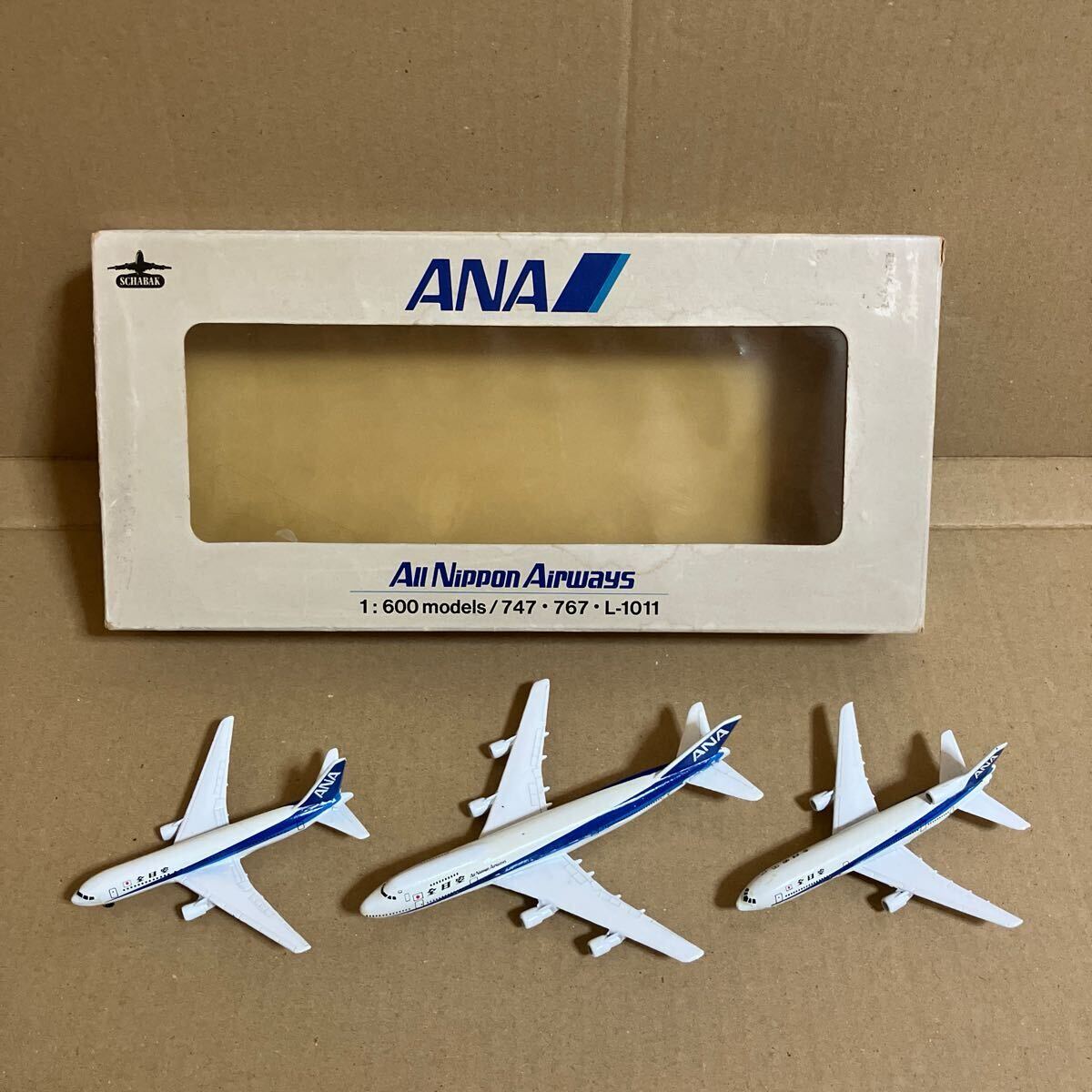 ■SCHABAK 1/600 ANA B747/B767/L-1011 3機セット【中古品】■拍卖