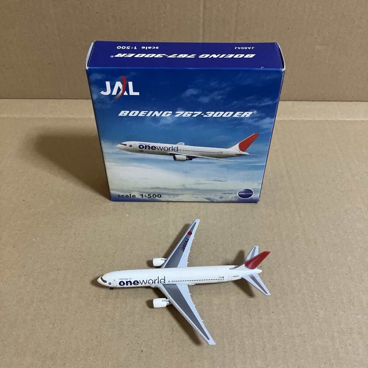 ■hogan JALUX企画品 1/500 B767-300ER 『ワンワールド』塗装 JA604J【中古品】■one world拍卖