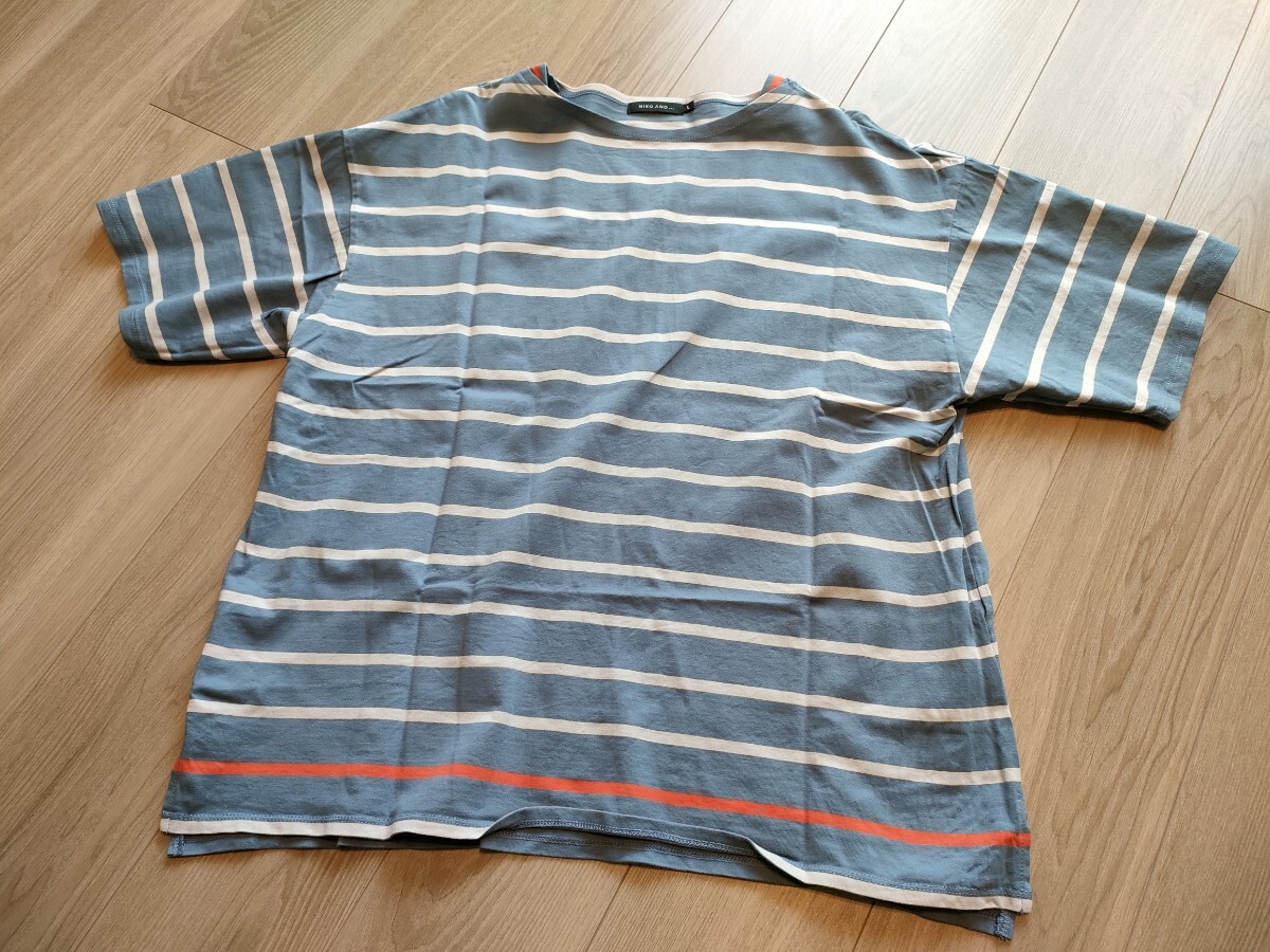 NIKO AND… ニコアンド ボーダーカットソー サイズL 半袖 未使用品拍卖