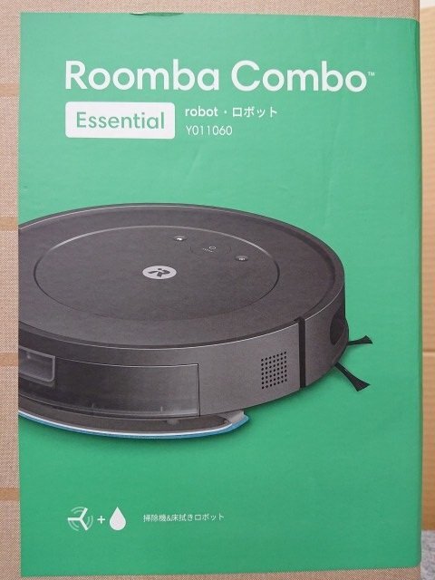 @【未使用品】 アイロボット iRobot ルンバ コンボ Essential robot 掃除機&床拭きロボット Y011060 エッセンシャル ロボット掃除機拍卖