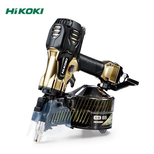 新品 HiKOKI ハイコーキ 65mm 高圧ロール釘打機 NV65HR2 (S) パワー切替機構付 ハイゴールド ケース付拍卖