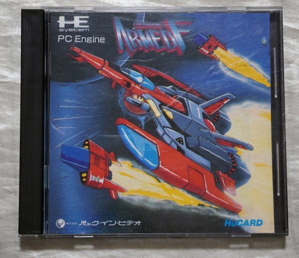PCエンジン Huカード アームドエフ ARMED F 箱・説明書あり PC Engine Hu CARD 動作確認済み パック・イン・ビデオ 程度良好 PCE拍卖