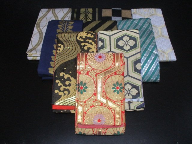 中古 半幅帯 リメイク 化繊 まとめて 踊り帯 10本 お祭り 舞台衣裳 和装 和服 和装小物 日本伝統【夢職】☆☆拍卖