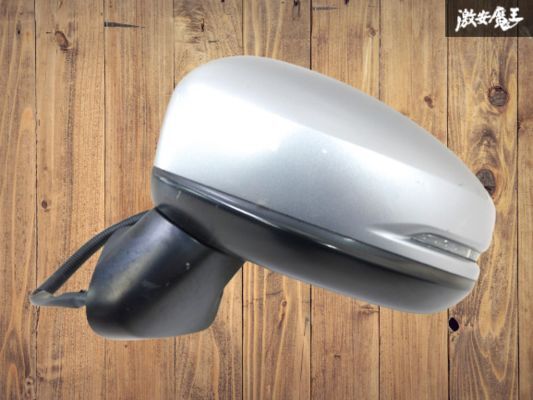 【保証付】ホンダ 純正 GP7 シャトル ハイブリッド 2019年式 ドアミラー サイドミラー 左 左側 9P 電動格納 NH830M シルバー 棚7-3拍卖