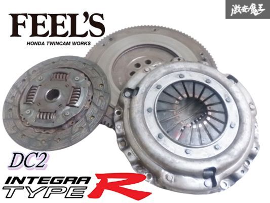 FEEL'S フィールズ DC2 インテグラ タイプR B18C カッパーミクスチャー クラッチ セット 純正フライホイール付 ホンダツインカム DB8 棚拍卖