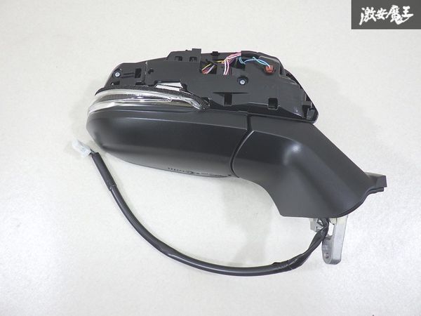 【保証付 未使用】 トヨタ 純正 AGH30W アルファード ドアミラー サイドミラー 12ピン 黒素地 片側のみ AGH35W GGH35W GGH30W 30系 棚J-4拍卖