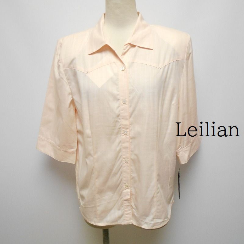 957336 Leilian レリアン 半袖 シャツ ブラウス 9【クリックポスト可】拍卖