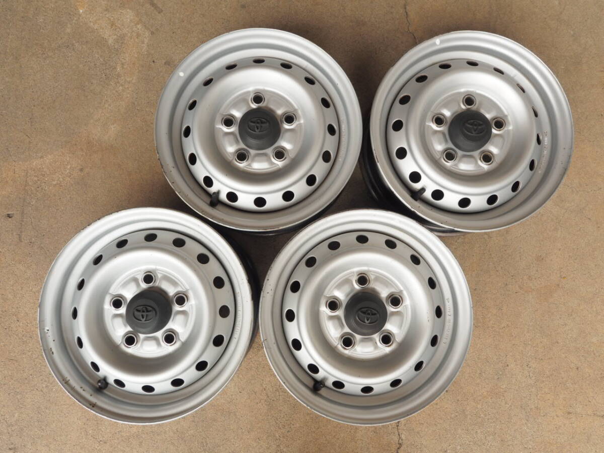 P166 送料無料 タウンエース/ライトエース純正 5Jx13 +50 PCD114.3 5穴 4本 トヨタ純正鉄ホイール S402M拍卖