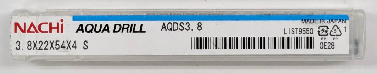 ナチ NACHI AQDS3.8 アクアドリル スタブ3.8MM 1本拍卖