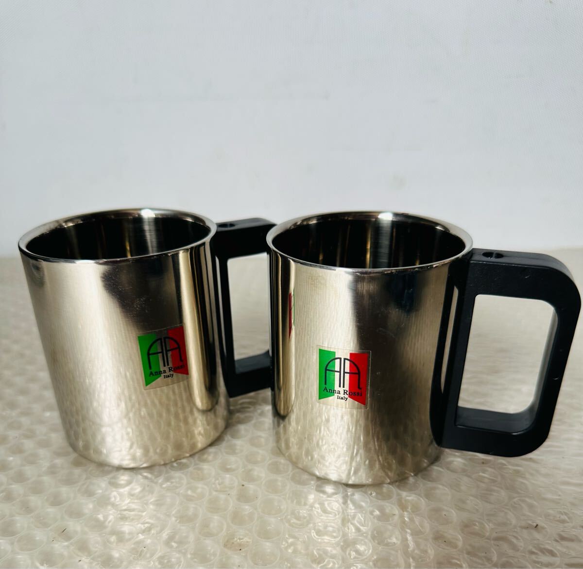 Anna Rossi Italy ステンレス18-8マグカップ ペア拍卖