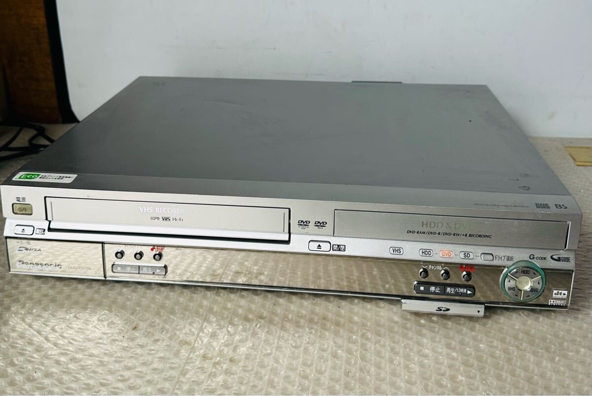 Panasonic VHS一体型HDDレコーダー DMR-EH70V 2005年製【通電ジャンク品】拍卖