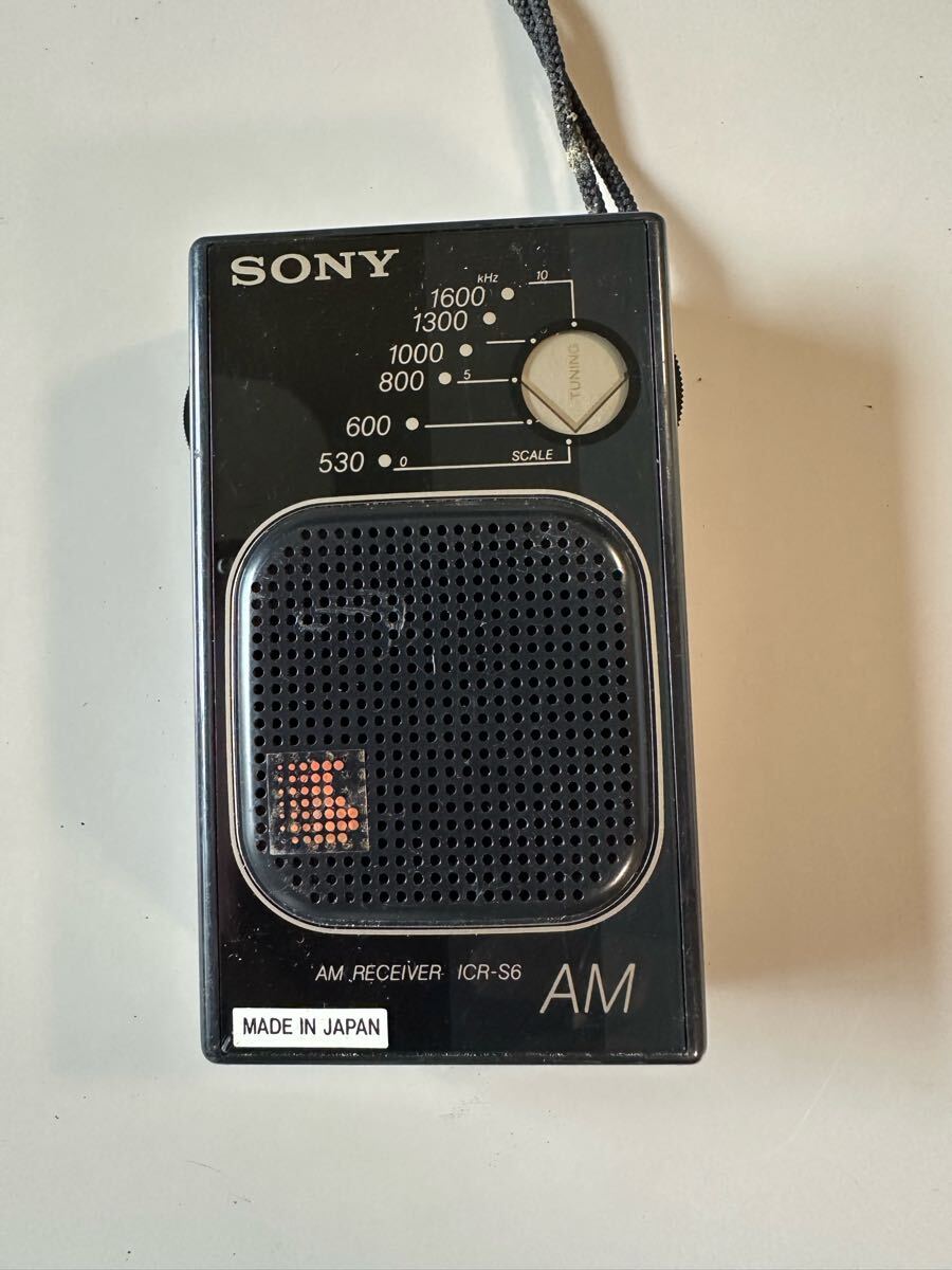 SONY AM ラジオ ICR-S6【通電ジャンク品】拍卖