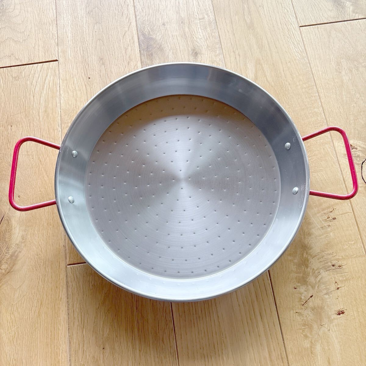 EL CID スペイン製 パエリア鍋 赤いハンドル プロ用 パエリアパン 30cm 4人用 パエリアフライパン拍卖