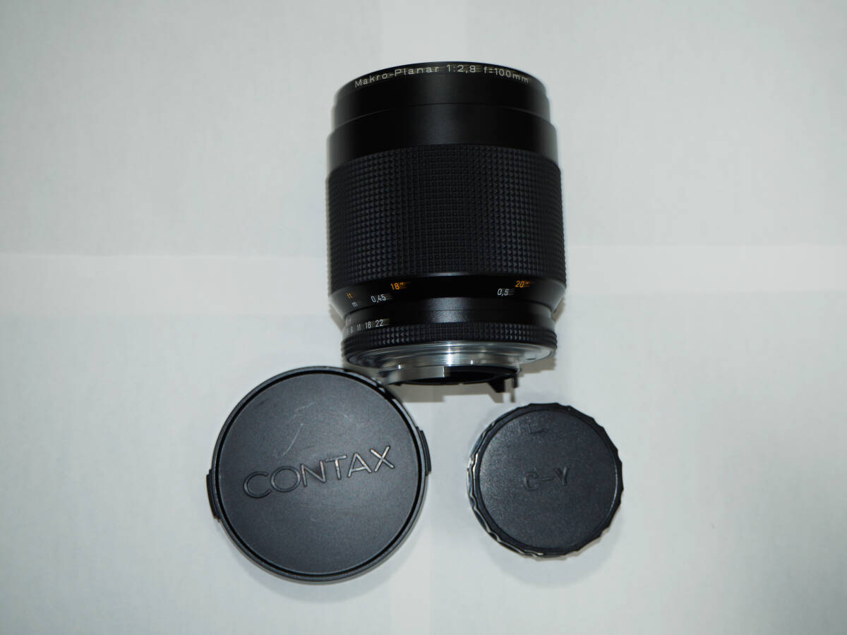 Contax コンタックス Carl Zeiss Makro Planar 100mm F2.8 AEJ 綺麗な外観! カビ・クモリなし! 完動品!拍卖