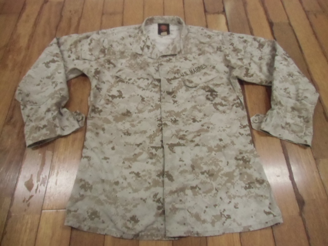 h-58 ミリタリー サバゲー 米軍放出品 MARINE USMC 迷彩服 作業服 防虫素材 ジャケット シャツ カモフラ コンバット コスプレ M-L拍卖