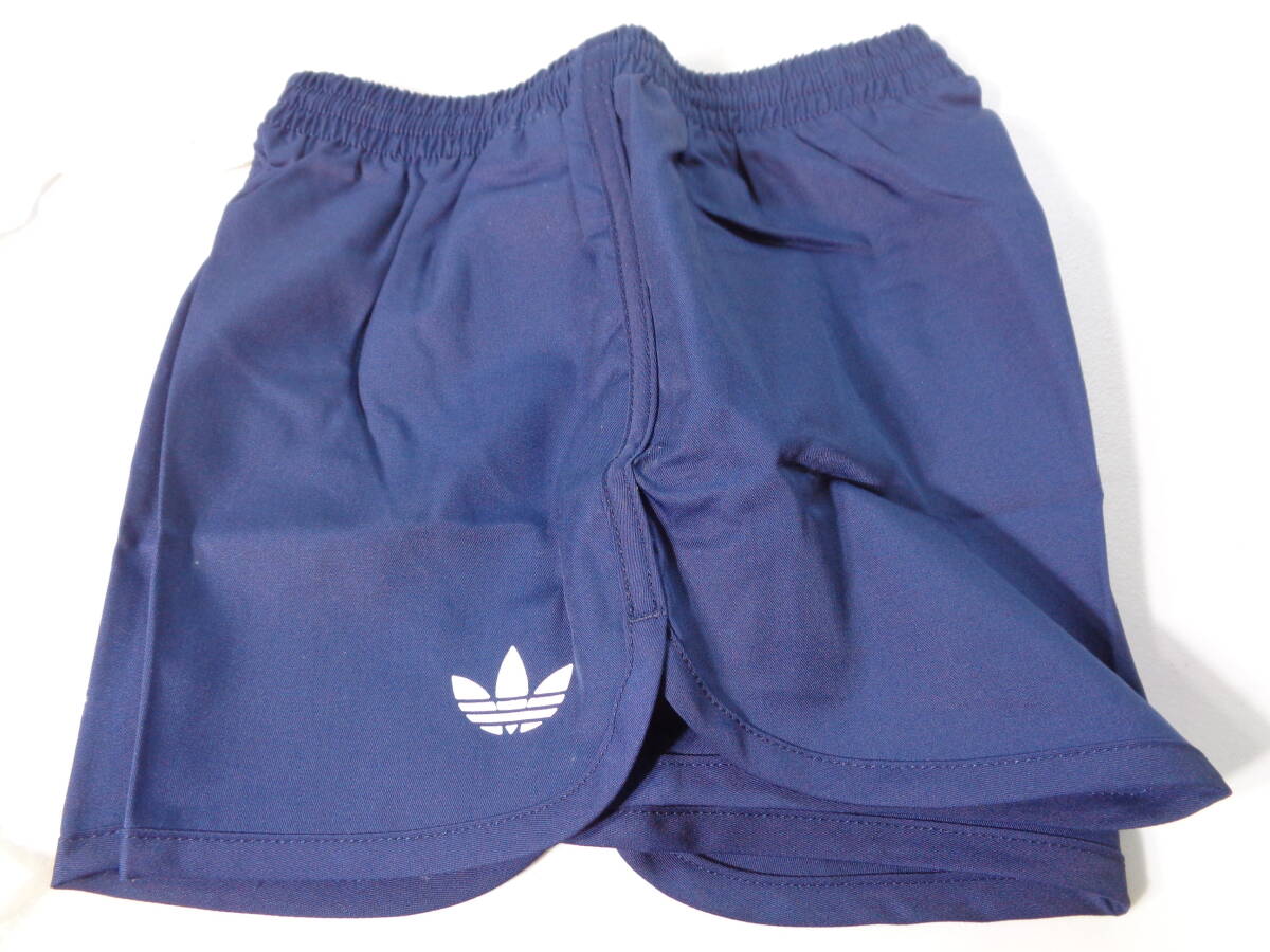 150(ネイビ) 子供 ADP-50J ●保管品 vintage adidas ショートパンツ 昭和レトロ● ビンテージ アディダス拍卖