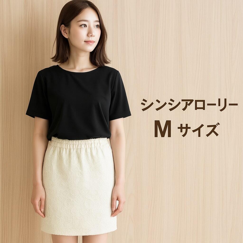 シンシアローリー★総レーススカート 白ホワイトアイボリーCYNTHIA ROWLEY 大人かわいいMサイズ キレイめスカート オフィスカジュアル拍卖