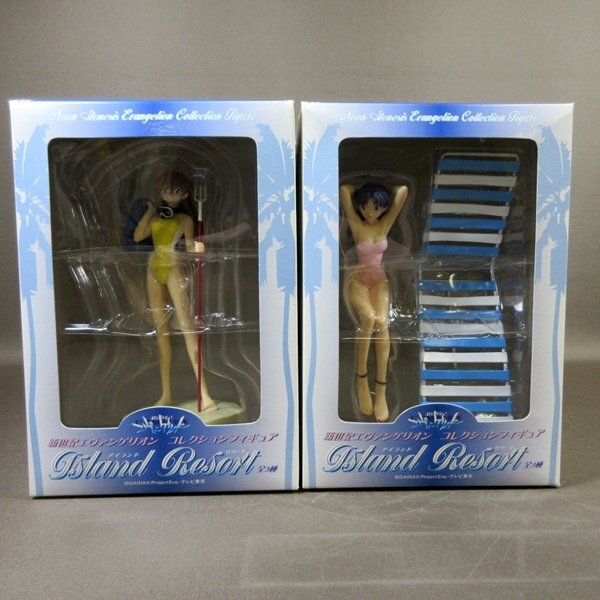 XB340●未開封品【 新世紀エヴァンゲリオン コレクションフィギュア アイランドリゾート アスカ・ラングレー&葛城ミサト 】拍卖