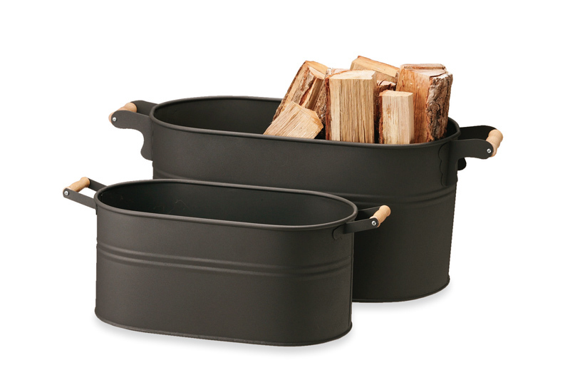 【新品】アラスメタル オーバルウッドストッカー 小 16.5リットル 薪ストッカー拍卖