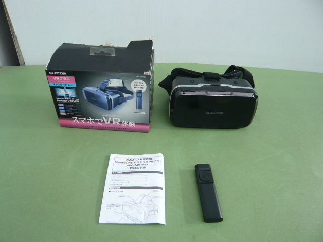 A303◆ELECOM エレコム VR グラス リモコン付きVRグラス VRG-MO1RBK スタンダードタイプ スマホでVR体験◆中古◆L拍卖