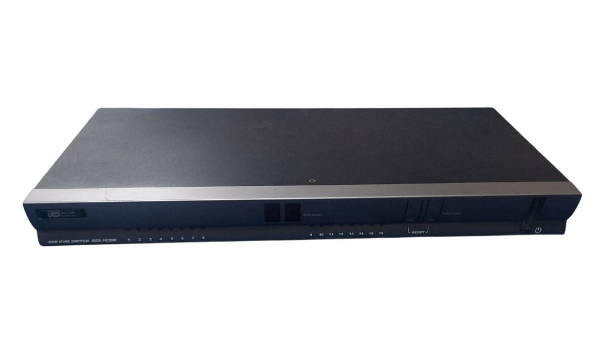 ★パソコン自動切替器 1Uラックマウント型モデル 16台用 OSD KVM SWITCH REX-1620R★拍卖
