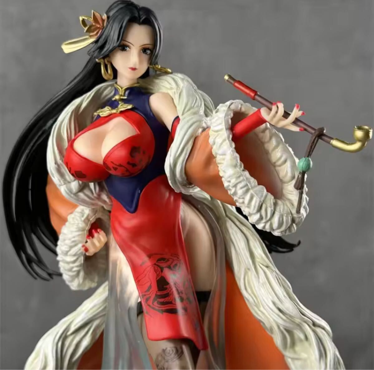 ワンピース ボア・ハンコック キセルver. ビックスケールフィギュア PVC製 36cm 新品 限定品 レア 拍卖