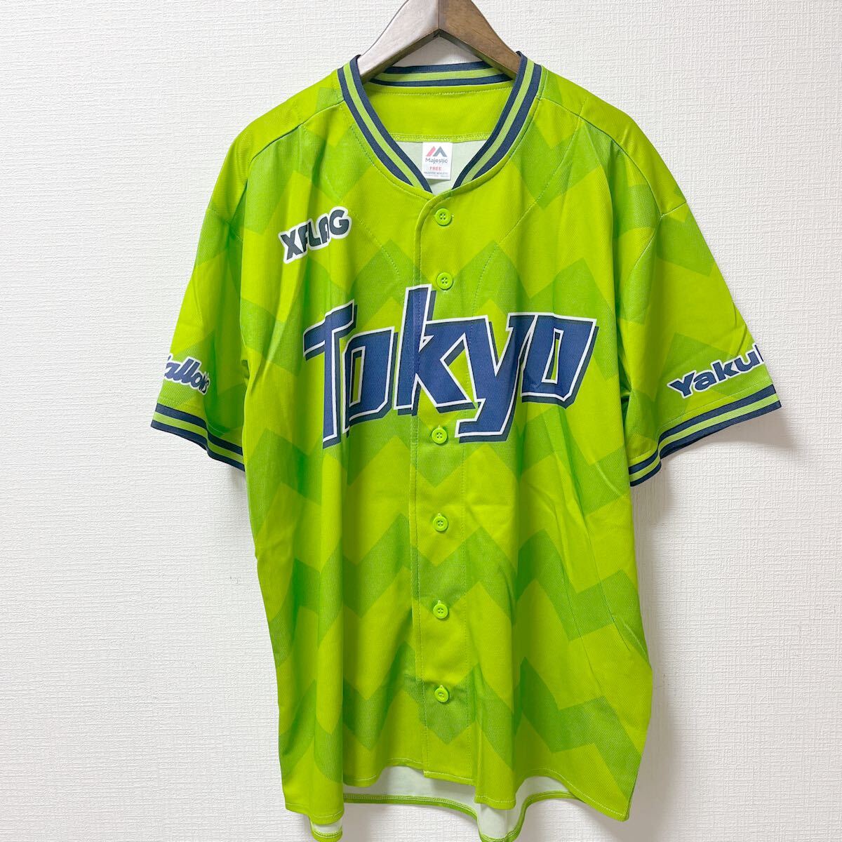 Majestic マジェスティック 東京ヤクルトスワローズ レプリカユニフォーム フリーサイズ ポリエステル拍卖
