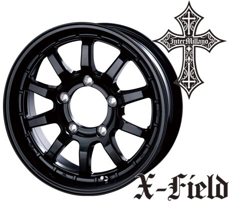 16インチ 5H139.7 5.5J+20 5穴 X-FIELD α ホイール 4本 ブラック BEST クロスフィールド アルファ ベスト CH拍卖