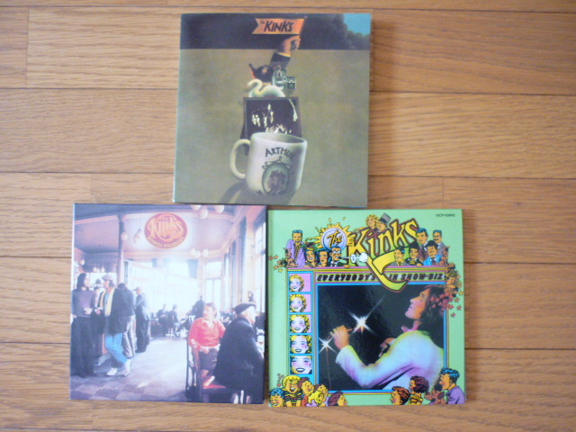 キンクス 紙ジャケット3枚セット THE KINKS アーサー ショービジネス マスウェル拍卖