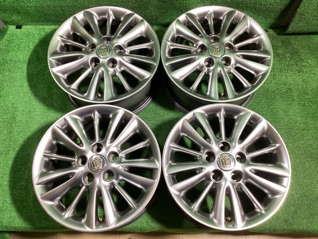 トヨタ純正 18クラウン 16インチアルミホイール 7J +50 5H PCD114.3 4本セット L1-3 EM拍卖