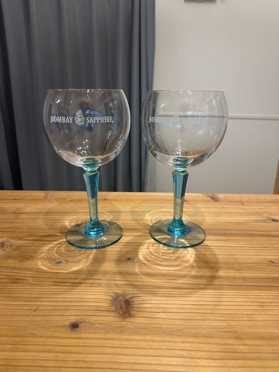 【未使用品】ボンベイサファイア グラス 非売品 コレクターグラス カクテルグラス ペア拍卖