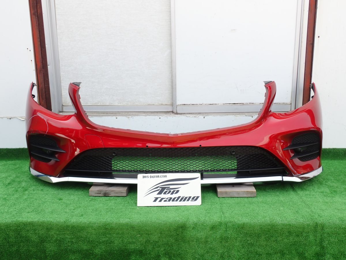 L5912vc ベンツ純正 GLC X253/C253 W253 前期 AMG フロントバンパー スポイラーグリル付 ヒヤシンスレッド/996拍卖