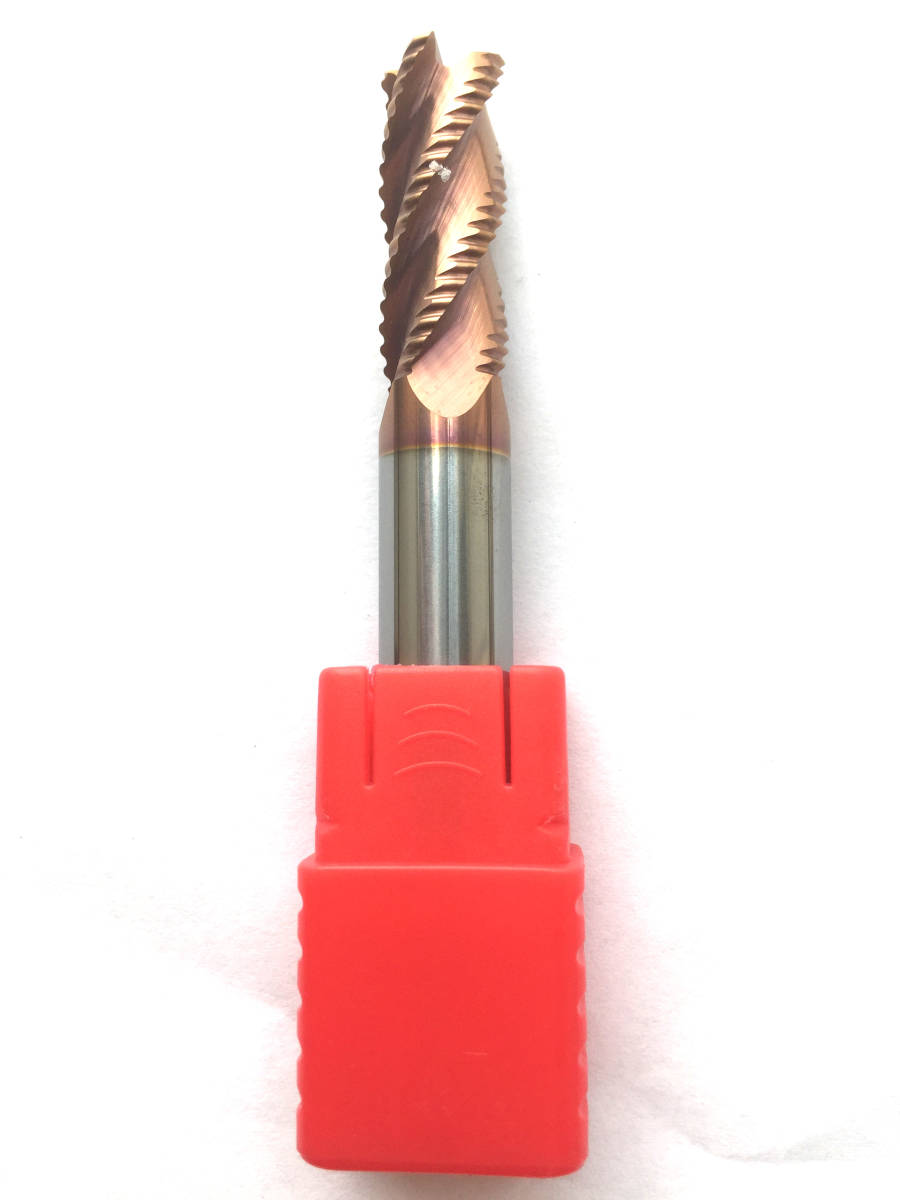 新品 RG 4枚刃 φ10 超硬 コーティング ラフィング エンドミル D10 粗加工 カッター拍卖