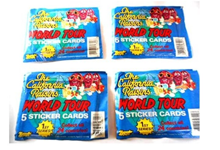 カリフォルニアレーズン ステッカーカード4パックセット拍卖