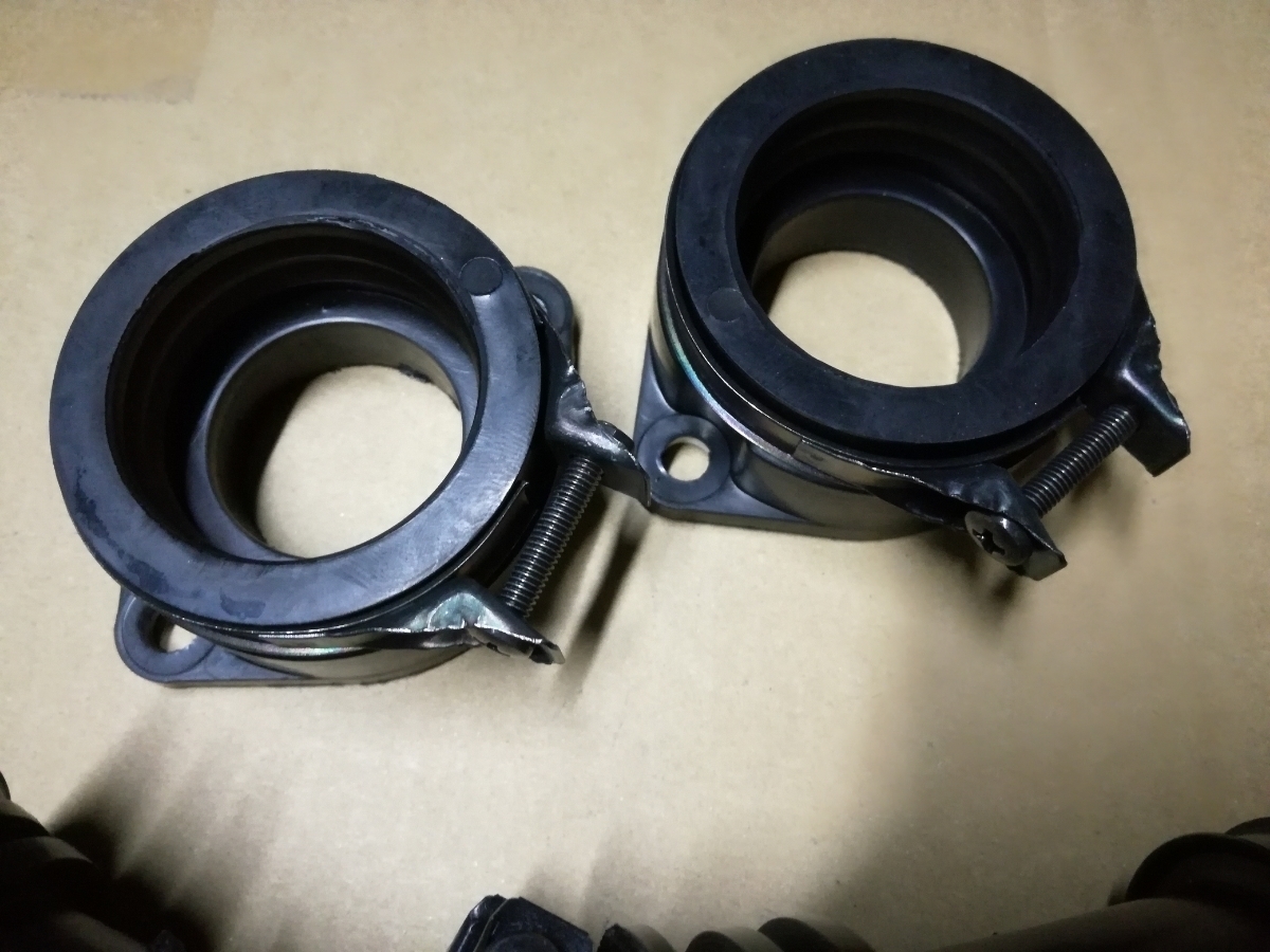 ペイペイGSX450E ザリ インシュレーター 純正 タイプ 新品 キャブレータ キャブ ジョイント バンド付き 450ゴキ拍卖