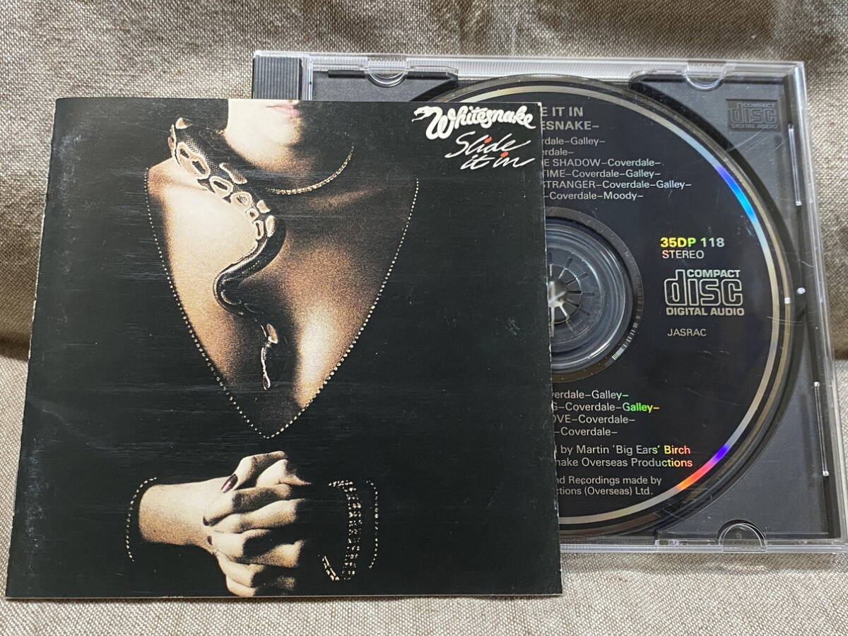 JOHN SYKES在籍時のアルバム WHITESNAKE - SLIDE IT IN 35DP118 CSR刻印 国内初版 日本盤 廃盤 レア盤拍卖