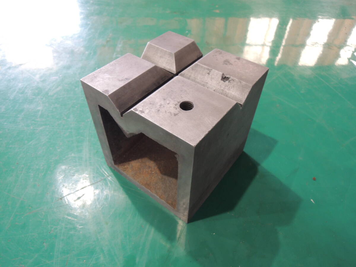 桝ブロック ヤゲン台 130㎜ 約7㎏ 中古 工具 #707拍卖