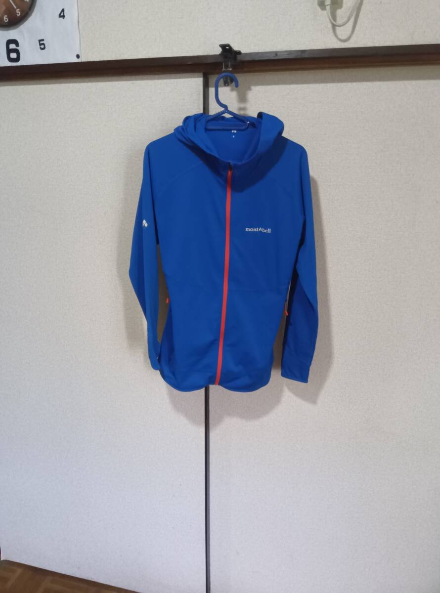 サイズS★mont-bell/モンベル★ライトシェルパーカ★青★used ●送料185●拍卖