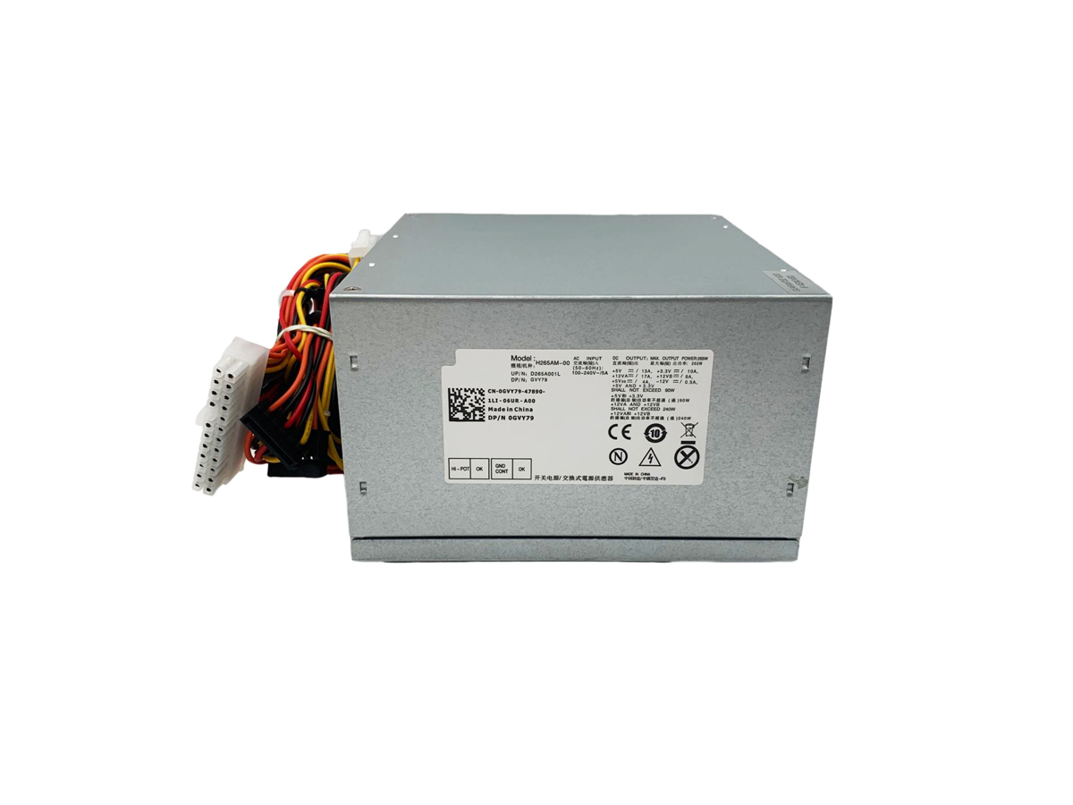 265W 交換用電源ユニット Dell OptiPlex 790 990 390 7010 3010 9010MT デスクトップ用 L265AM-00 H265AM-00 AC265AM-00 053N4 GVY79 拍卖
