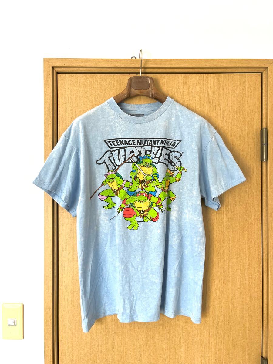 ☆MUTANT TURTLESミュータントタートルズ☆アメコミ半袖プリントTシャツタイダイプリントTシャツL拍卖