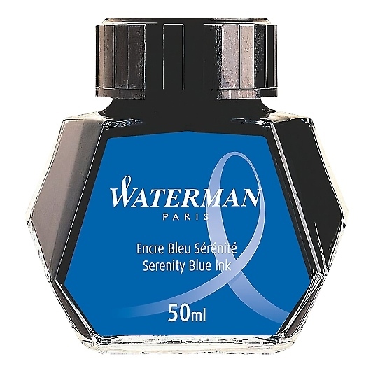 WATERMAN ウォーターマン ボトルインク セレニティブルー(フロリダブルー) 50ml S0110720 (旧 S2270130)拍卖