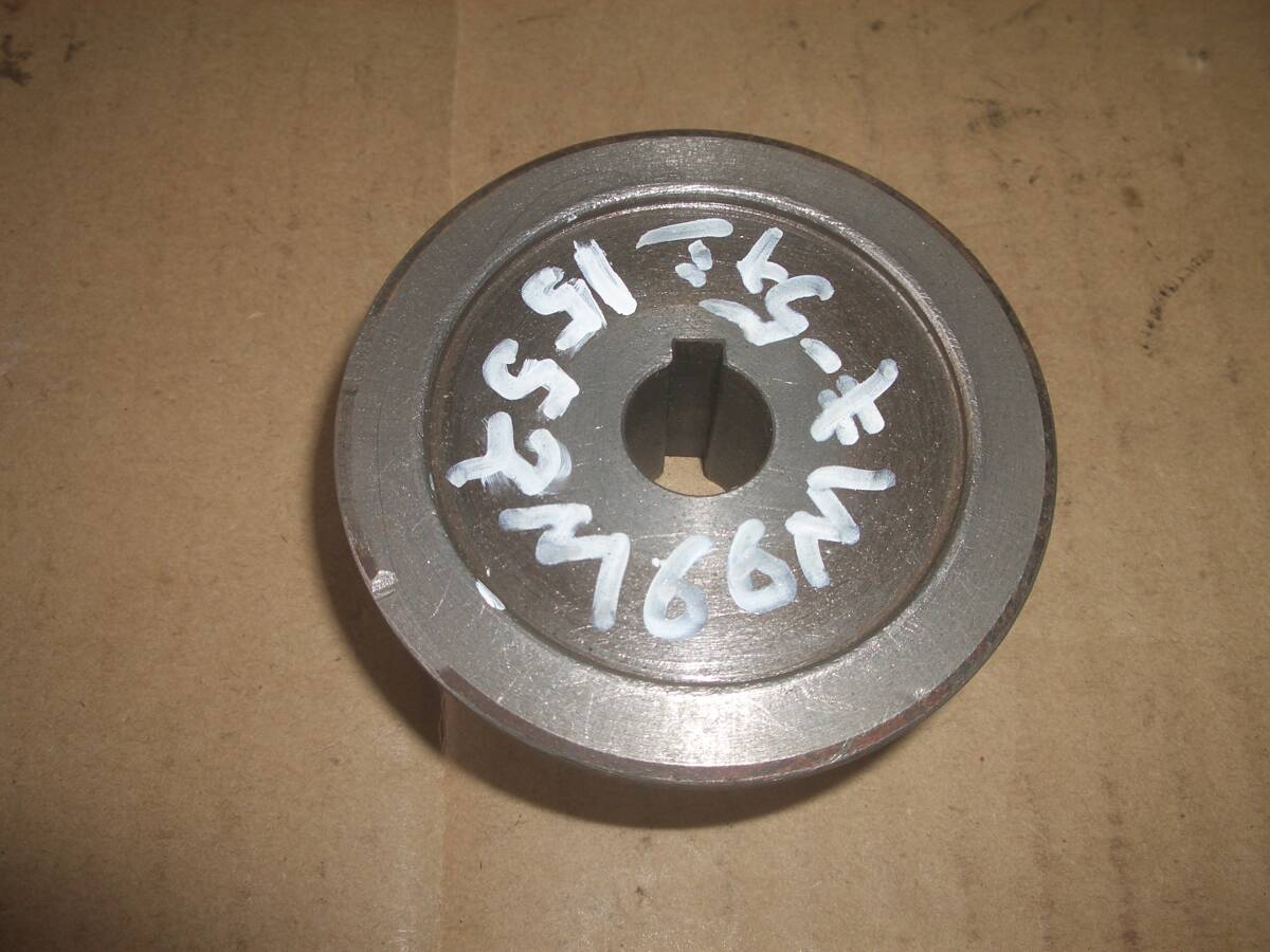 2段プーリー 軸径15ミリ 外径52ミリ Mベルト 、外径66ミリ Mベルト拍卖