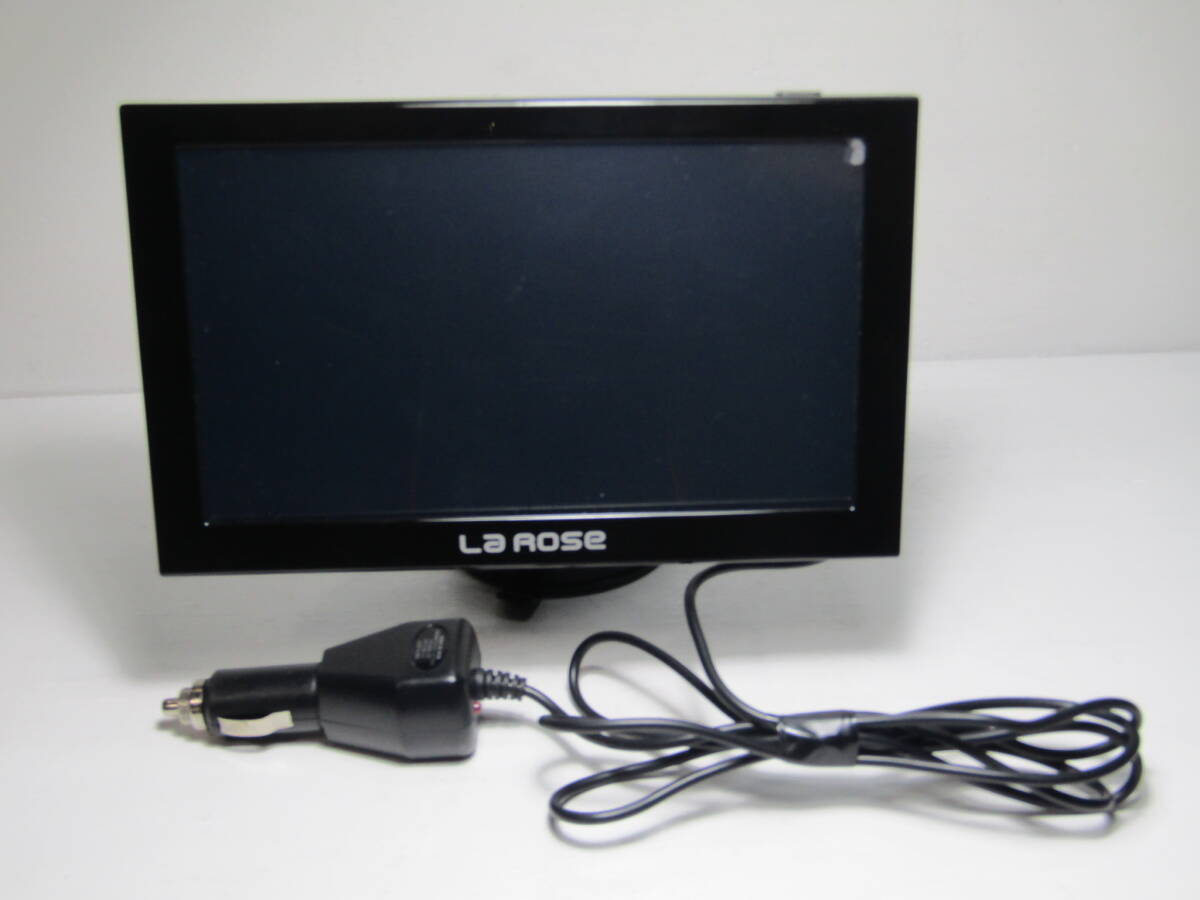 La Rose モニター 画面 17.8x10cm 美品 画面シート貼付ガード USB シガレット シガー電源OK 実動車可動品取り外し保管念のためJUNK扱いKO01拍卖